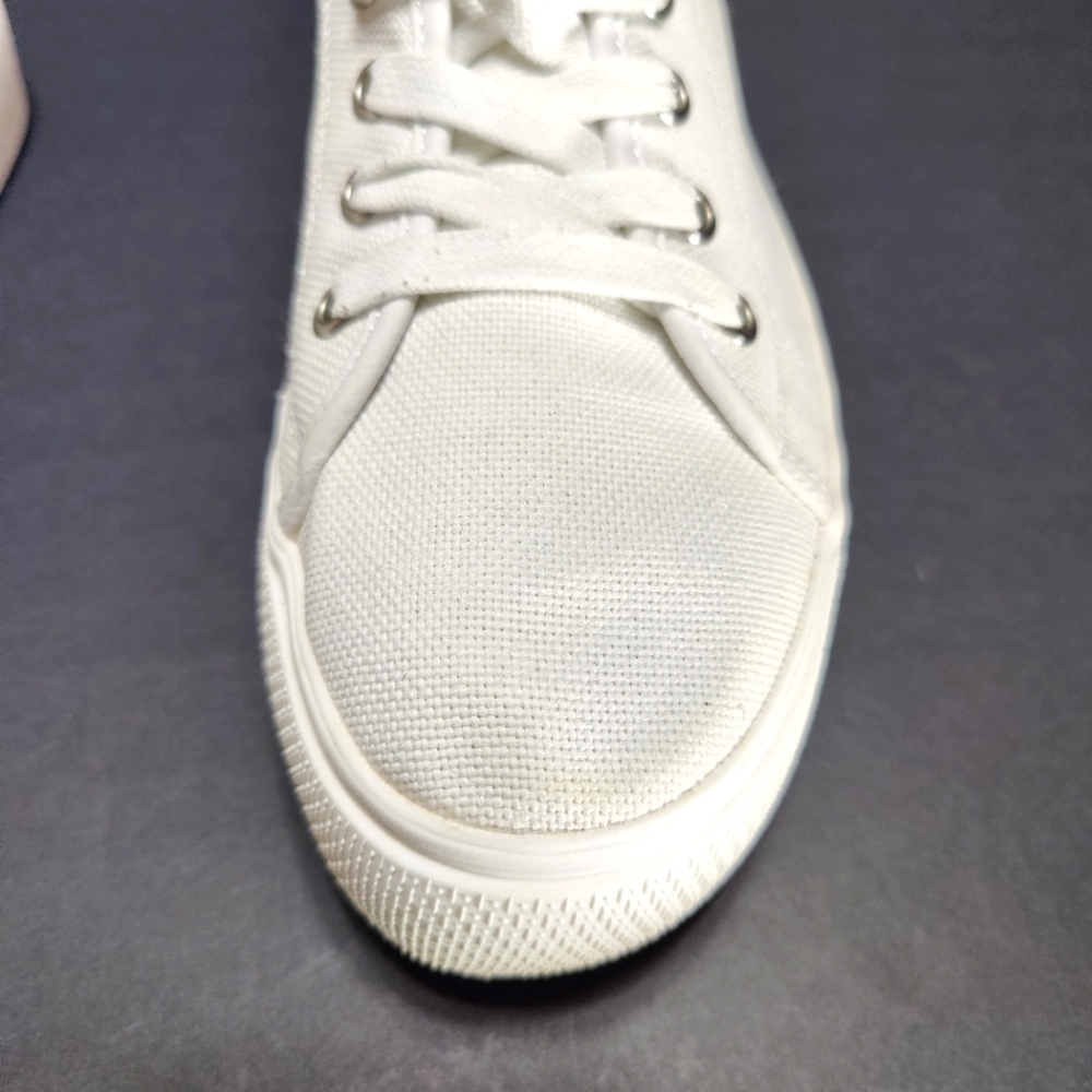Steve Madden Elore Off White Light Tan Lace Up Platform Sneaker Women's Shoe 9M - Picture 3 of 11